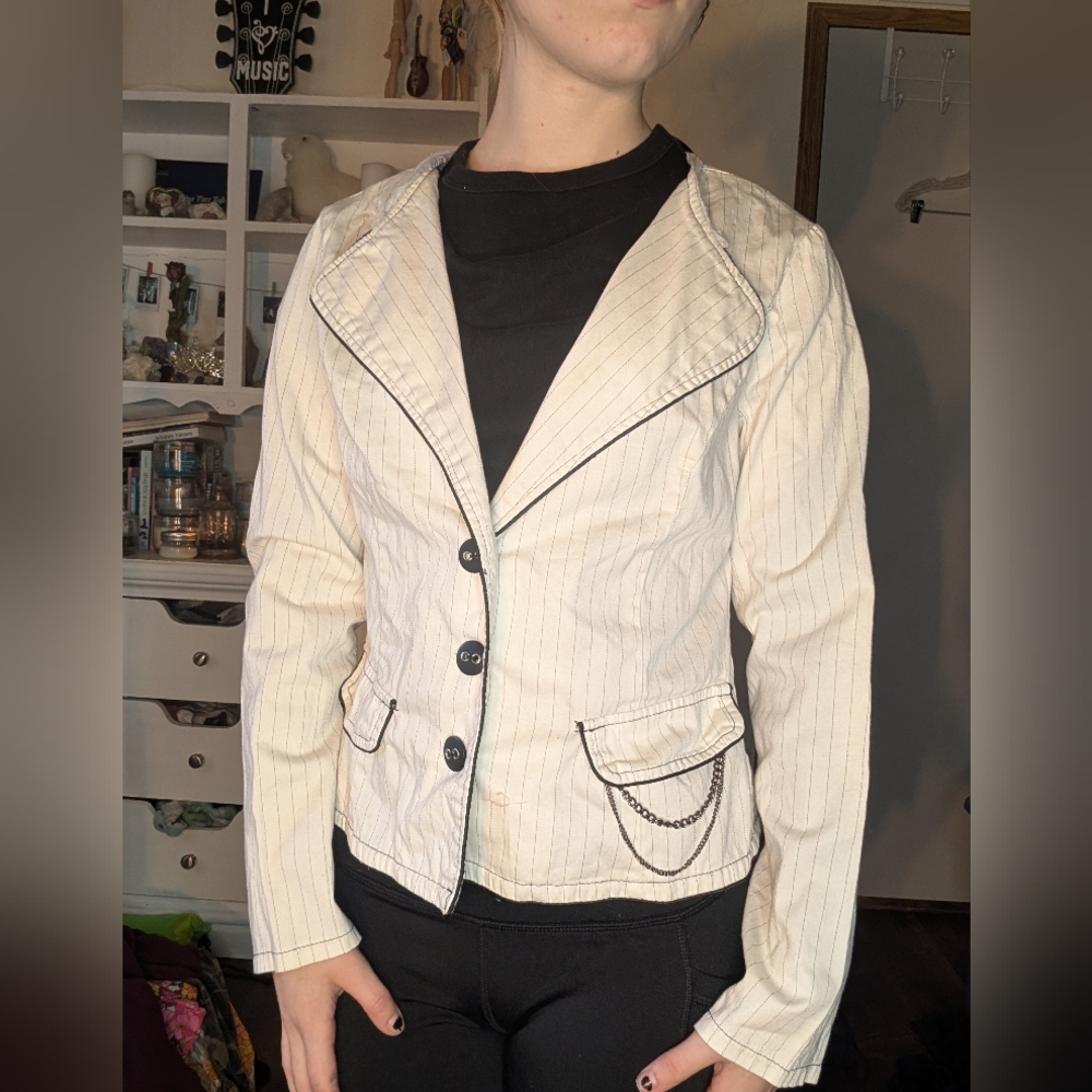 Y2K vintage Abbey Avril Lavigne Alice in wonderland Disney medium womens jacket